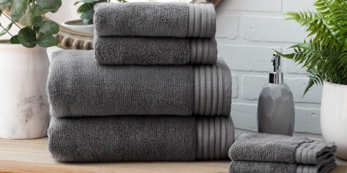 Egyptian Cotton Towels or 4-Piece Hand Towel & Washcloth Sets Just $6 on Walmart.com