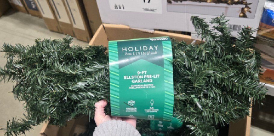 Lowe’s 9′ Pre-Lit Holiday Garland Only $7.98 for Rewards Members (Reg. $20)