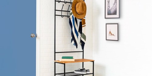 Entryway Coat & Shoe Rack Only $34.99 Shipped on QVC.com (Regularly $120)
