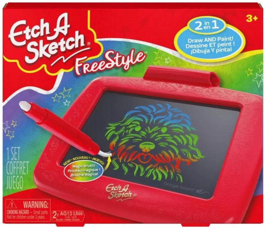 Etch A Sketch Box stock image