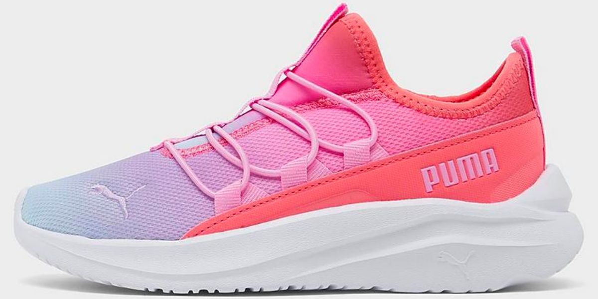 Girls' Little Kids' Puma One For All Stretch Lace Casual Shoes