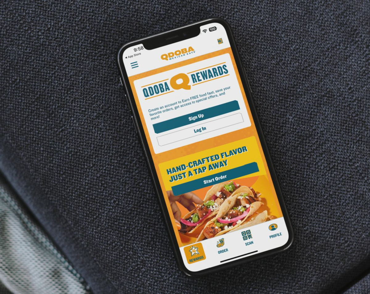The Qdoba app which is one of the best free food apps 