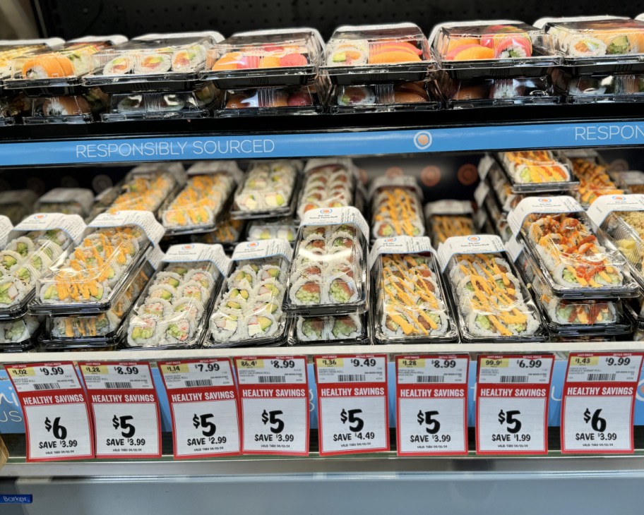 $5 sushi rolls in freezer
