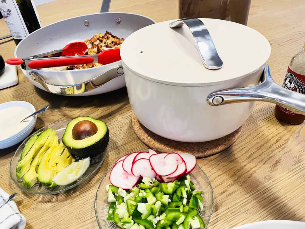 taco ingredients near caraway cookware