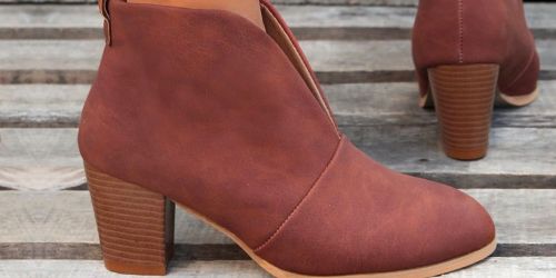 Women’s Fall Ankle Boots Just $15.99 on Zulily (Many Cute Styles Available!)
