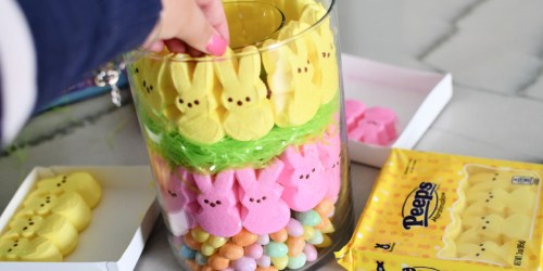 Quick & Easy DIY Easter Centerpiece with Colorful Peeps!