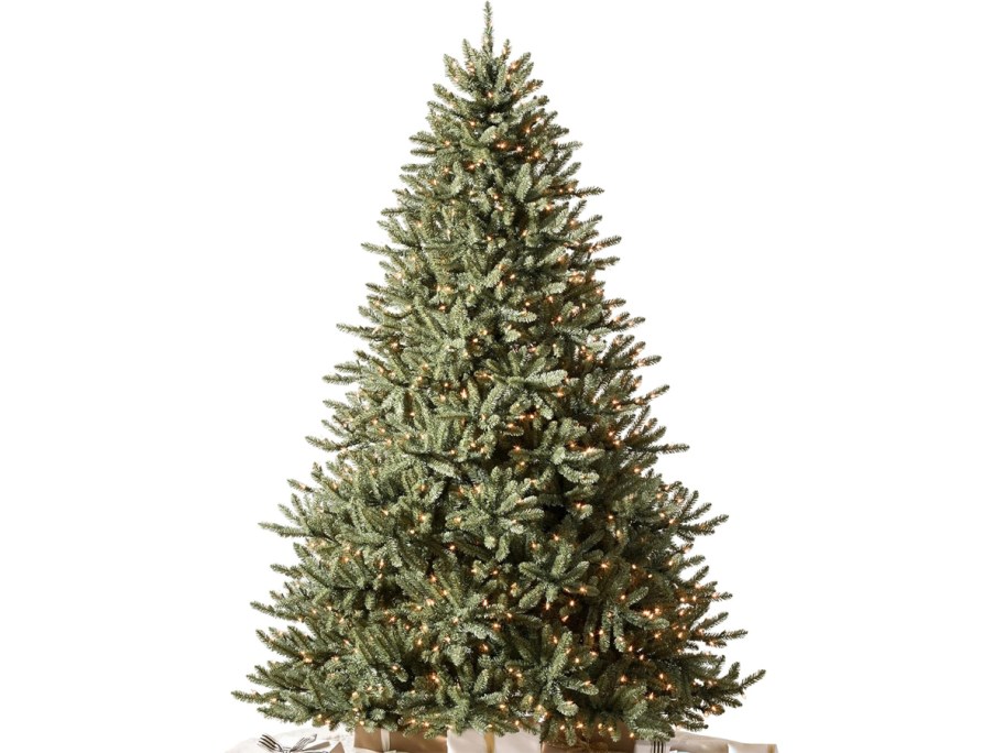 Balsam Hill 6.5-Foot Pre-Lit Classic Blue Spruce Christmas Tree w: Clear LED Lights