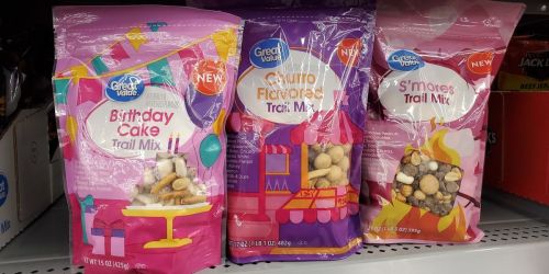New Great Value Trail Mix Flavors From $5.98 | Birthday Cake, Churro, & S’mores!
