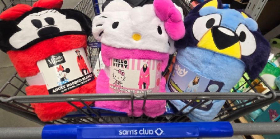 Licensed Character Wearable Blankets Just $24.98 on SamsClub.com | Disney, Bluey & More