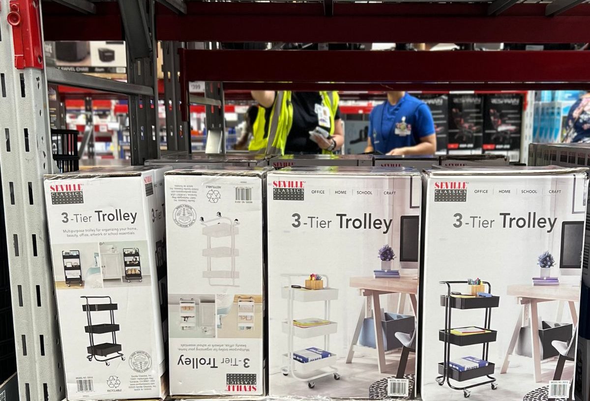 Seville classics 3 tier steel trolley