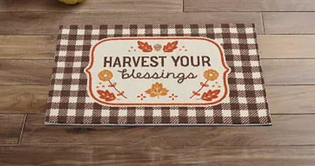 Celebrate Together&trade; Fall Harvest Your Blessings Throw Rug
