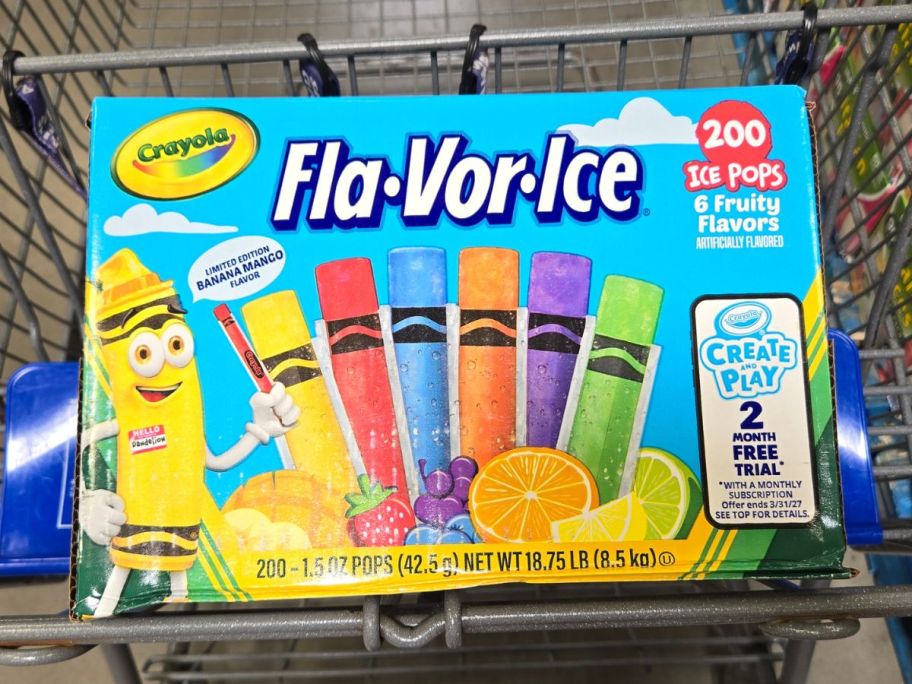 Crayola Fla-Vor-Ice Popsicle Variety Pack 200-Count box in cart in store