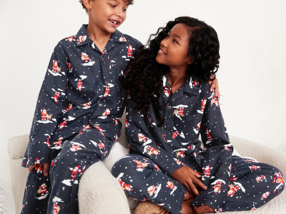 Old Navy Kids Gender-Neutral Printed Button-Front Pajama Set&nbsp;