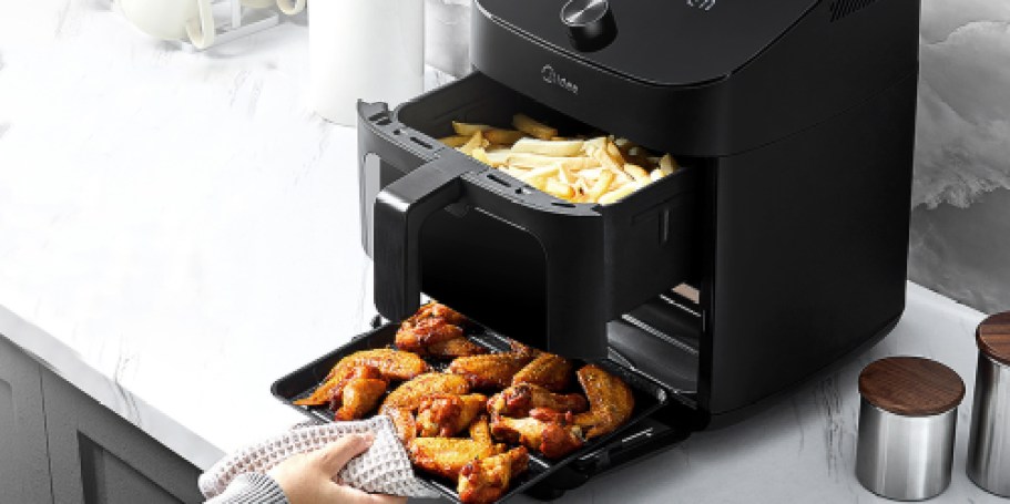 Smart Air Fryer Oven w/ Two Zones Only $129.99 Shipped for Prime Members | Perfect Size for Families