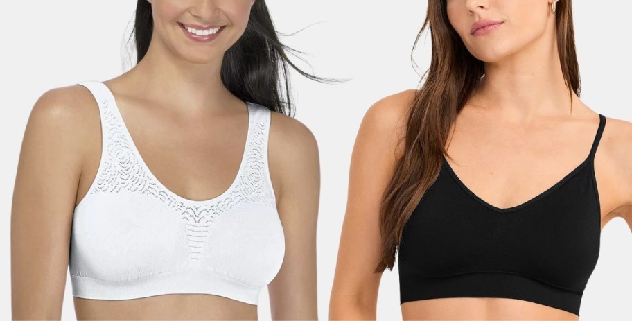 tow women in bras