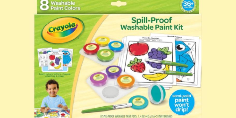 Crayola Spill Proof Paint 8-Count Set Just $12.99 on Amazon (Reg. $25) | Will Sell Out