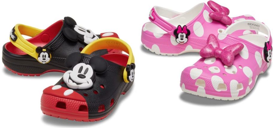 Stock images of mickey & minnie kids crocs