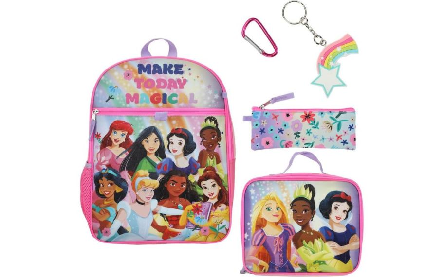Princess character backpacks set