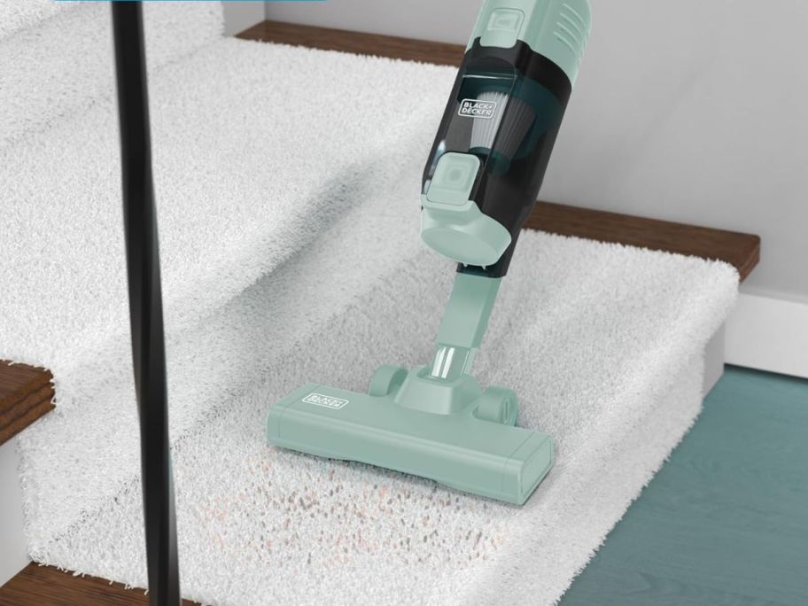 Black+Decker 3-in-1 Vacuum on the stairs