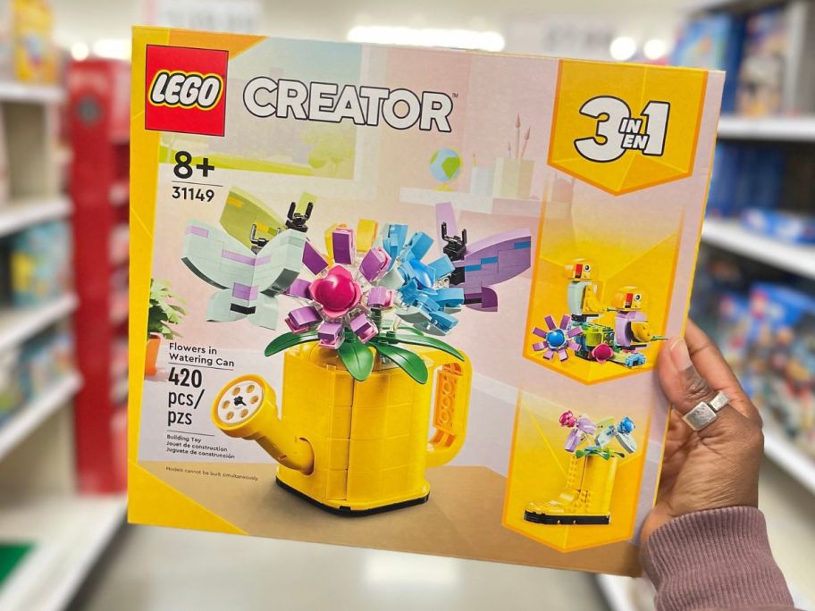 LEGO Watering Can box in hand in store
