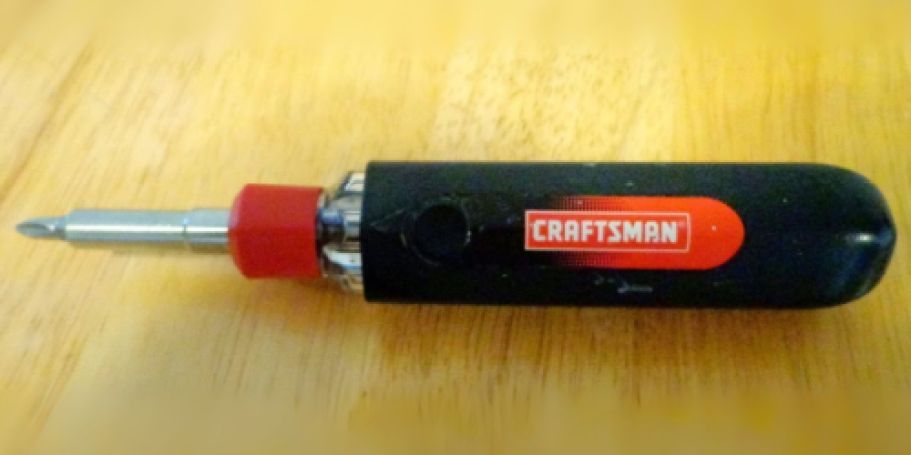 Craftsman Screwdriver w/ 6 Multi-Bits Only $4.98 on Amazon or Lowe’s (Reg. $11)