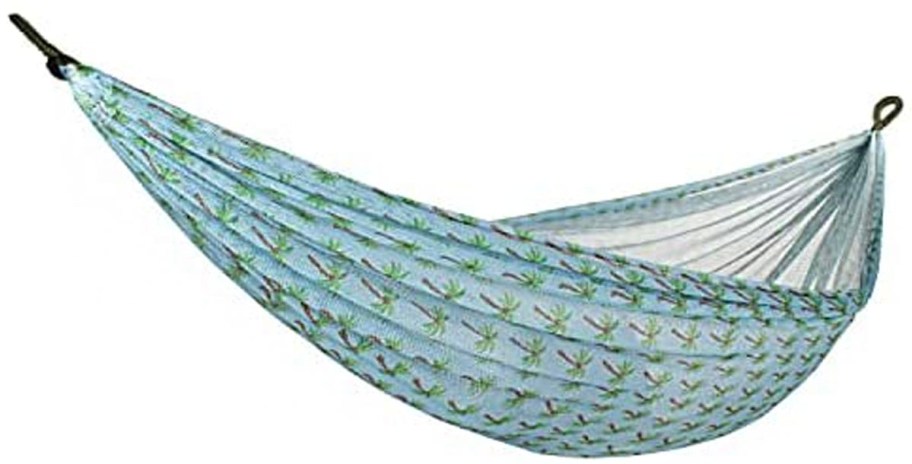 blue palm tree hammock