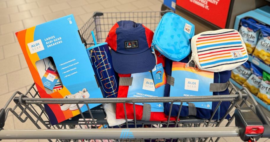Aldi Gear in a shopping cart