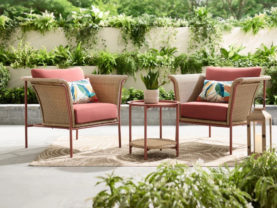 Better Homes & Gardens Trezza 3-Piece Wicker Chat Set