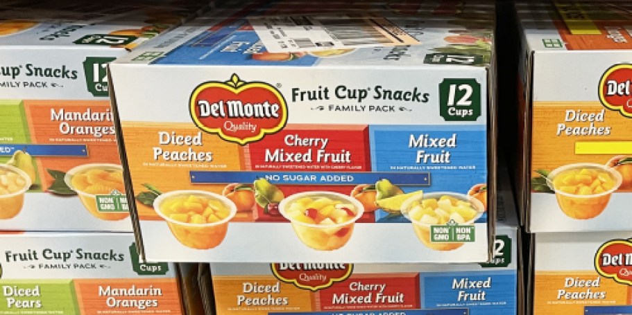 Del Monte Fruit Cups 12-Packs Just $6.51 Shipped on Amazon (Only 48¢ Each)