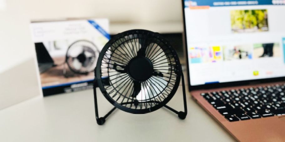 We’re Loving This $7 USB Powered Desktop Fan from Walmart
