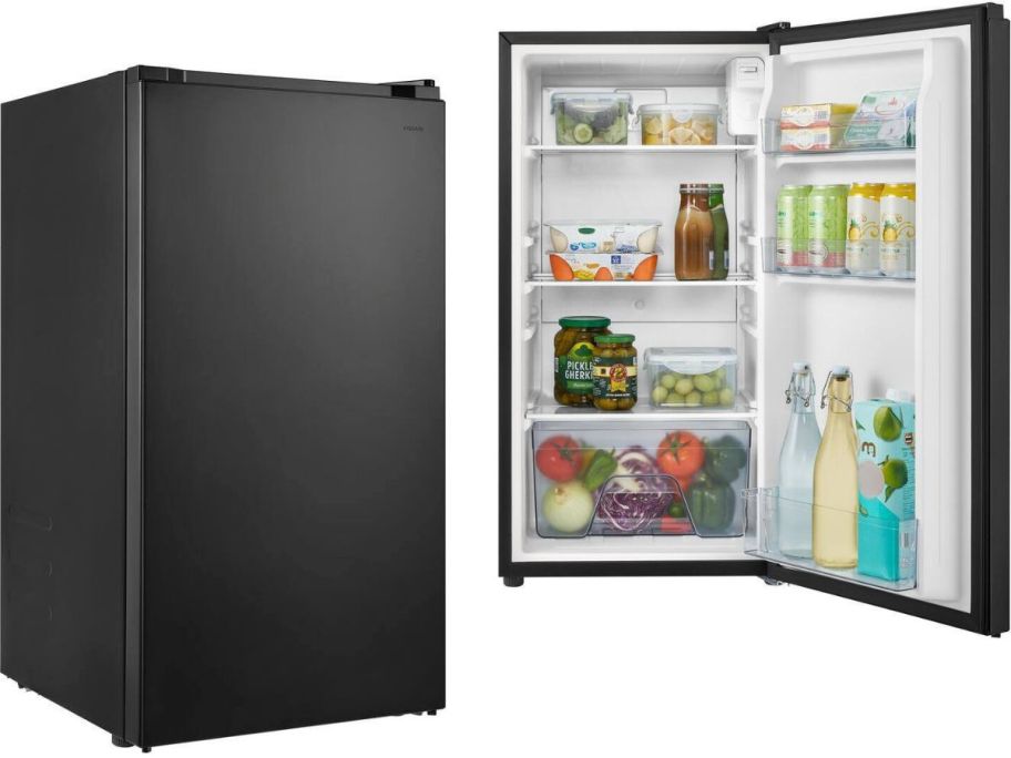 Stock images of a Vissani 3.2 cu. ft. Mini Refrigerator in Black&nbsp;