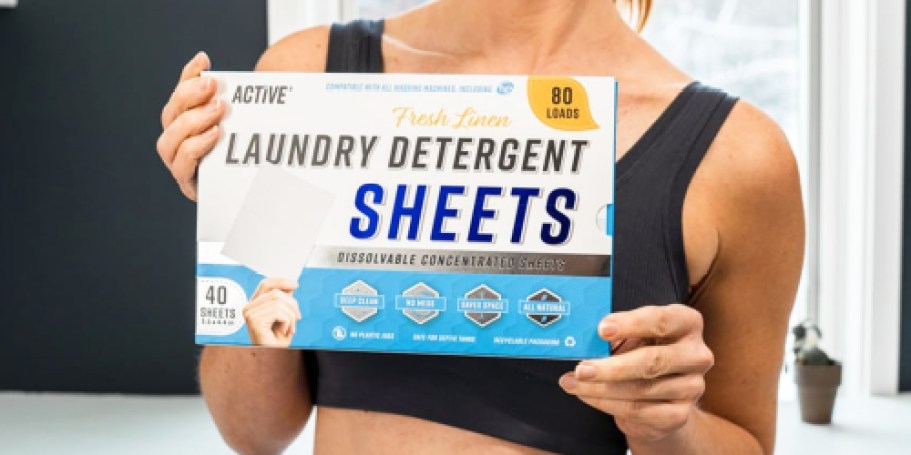 Active Laundry Detergent Sheets 80-Count Just $7.97 Shipped on Amazon (Reg. $20)