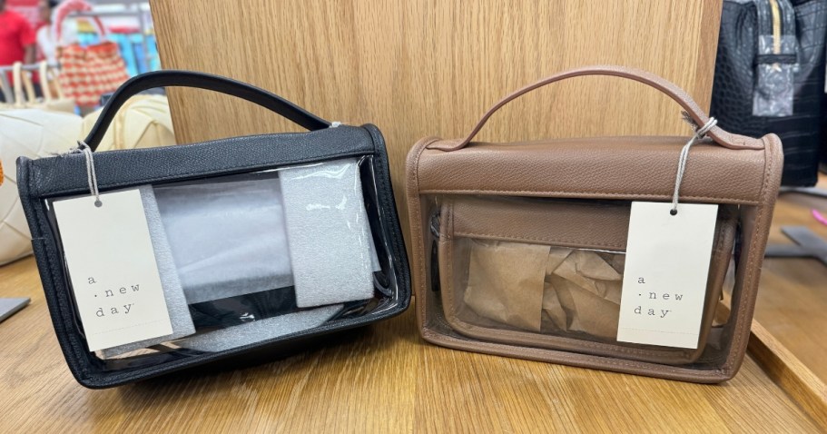 Target&rsquo;s Trendy Clear Travel Pouch Set is Only $12!