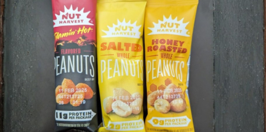 Nut Harvest Peanuts 36-Count Variety Pack Just $11 Shipped on Amazon (Reg. $20)