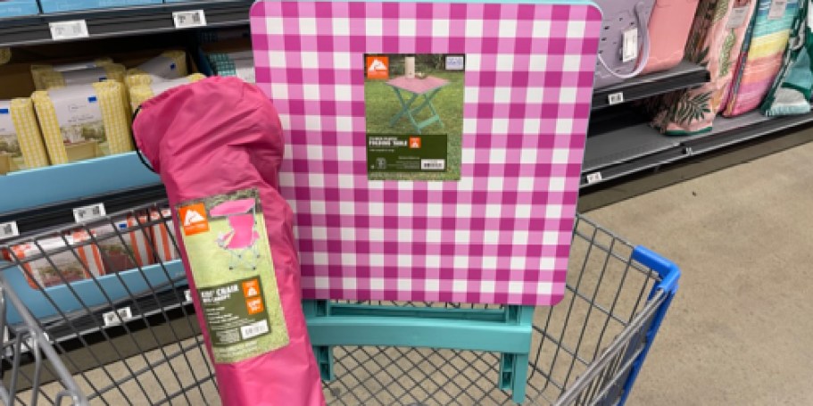 These Ozark Trail Folding Camping Tables Are Under $15 & Come in Lots of Fun Prints