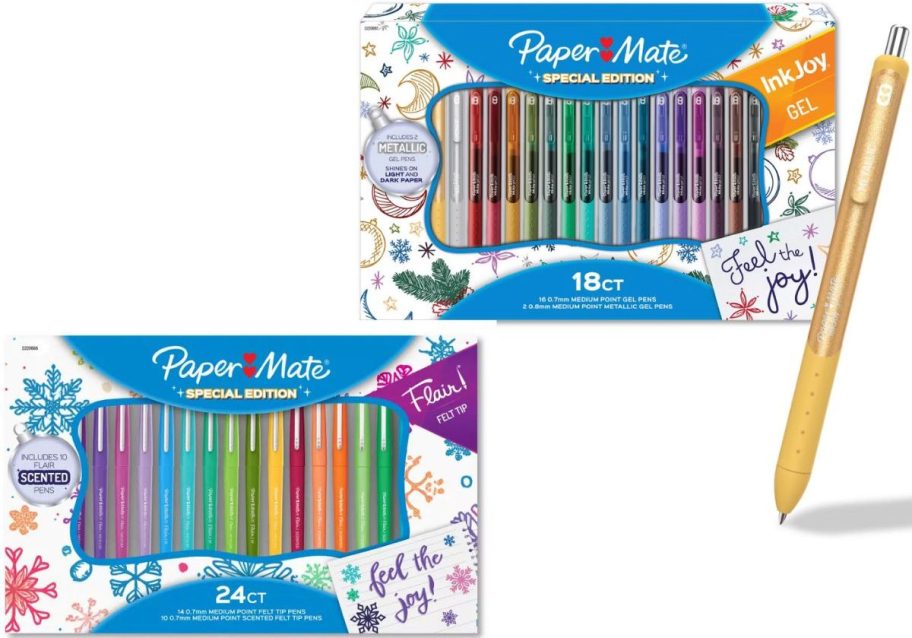 Stock images of two special edition Paper Mate Pen Sets