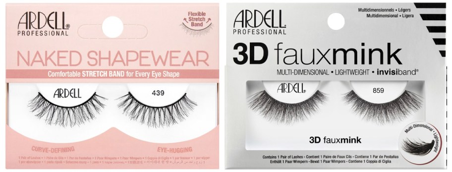two packs of ardell lashes 