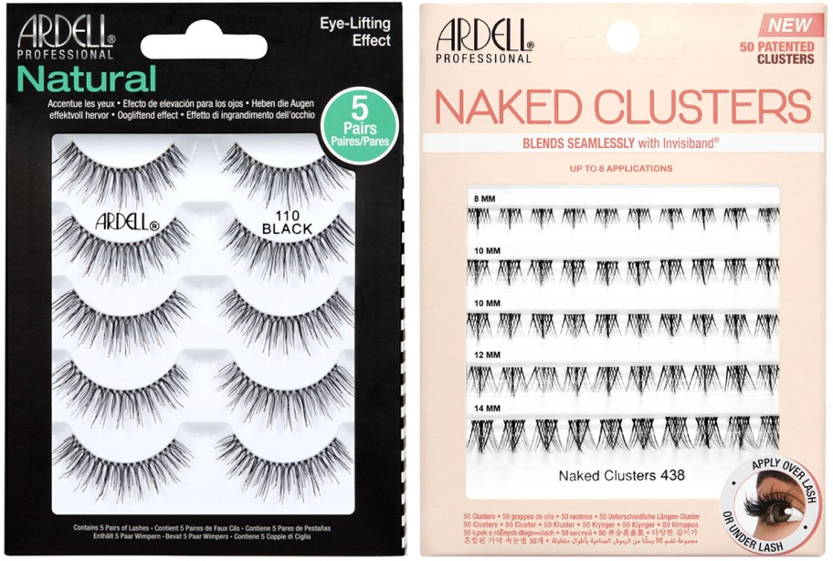 two packs of ardell lashes 