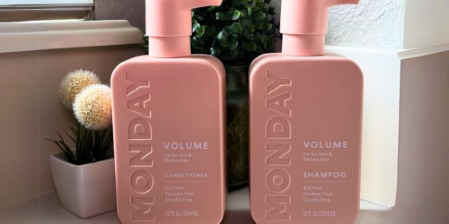MONDAY Shampoo & Conditioner 2-Pack Just $9.49 Shipped for Prime Members (Reg. $14)