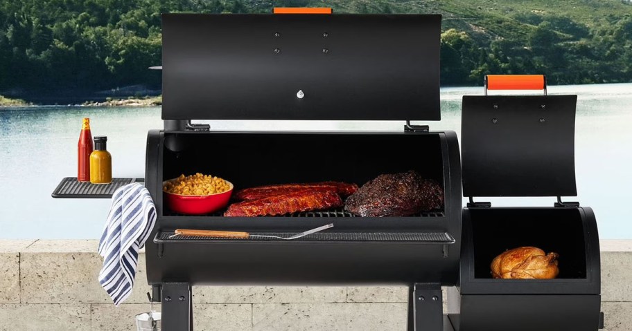 Member's Mark 35 Barrel Grill With Offset Smoker
