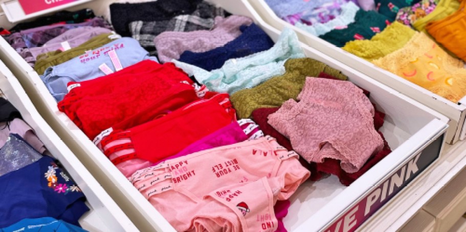 Get 10 Pairs of Victoria’s Secret PINK Underwear for $40 (Just $4 Each!)