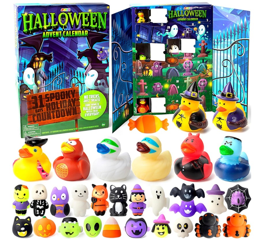 halloween rubber ducks and halloween box