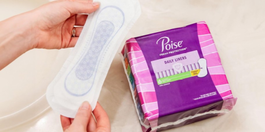 THREE Poise Liners Packs Just $1.25 After Walgreens Rewards (Only 41¢ Each!)