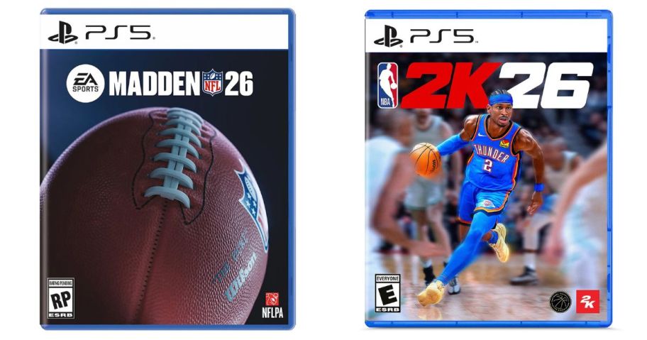 PS5 Madden NFL 26 and PS5 NBA 2K26
