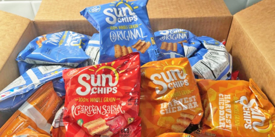 SunChips 40-Count Variety Pack Only $16.77 Shipped on Amazon (Just 41¢ Each!)