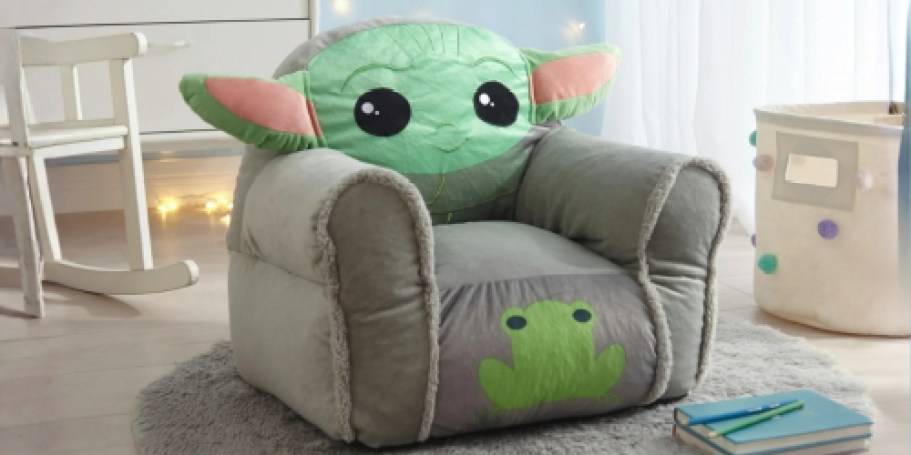 Kids Character Plush Chairs from $25 at Walmart | Mandalorian, Minnie Mouse, & More