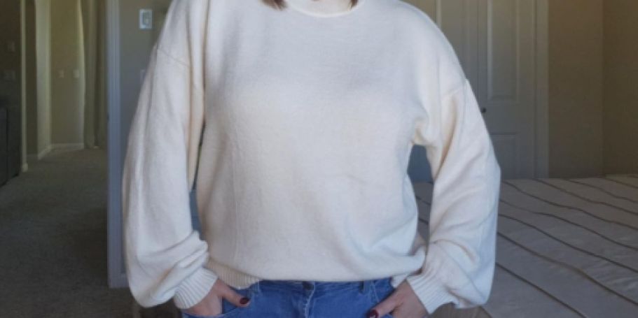 Cozy Oversized Sweater Only $16.79 on Amazon (Reg. $37)