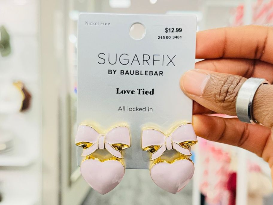 Sugarfix by BaubleBar Heart Tied Earrings&nbsp;