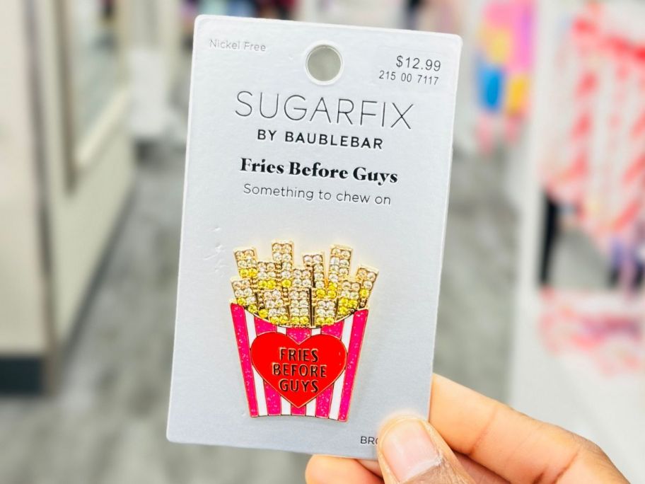 Sugarfix by BaubleBar Fries Before Guys Brooch&nbsp;