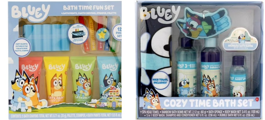 two bluey bath giftsets 